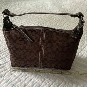 Signature Coach cocoa brown purse